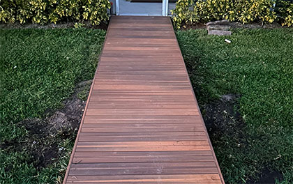 wooden deck